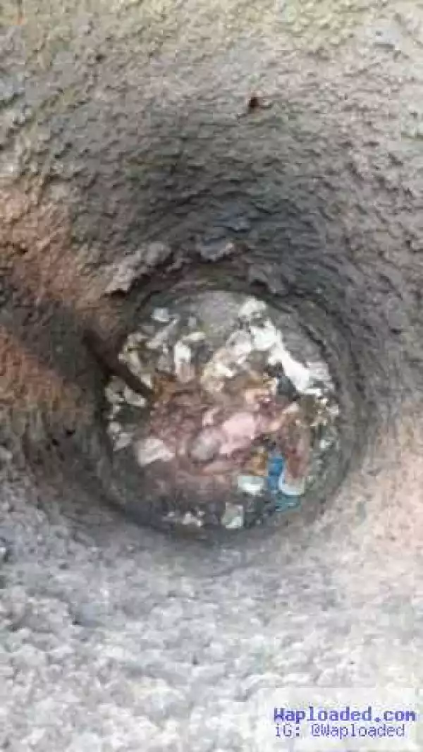 Newborn baby dumped inside dry well, rescued (photos)